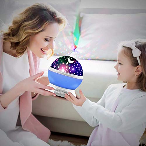New Kella Rotating Star Projector - Create a Romantic and Magical Ambiance!