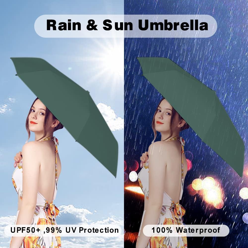 Kella Mini Folding Umbrella – Ultra-Portable, Stylish & Weatherproof | For Hot Summer and Rain