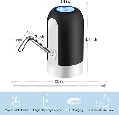 Kella Automatic Water Dispenser Pump - Rechargeable, Portable, and Easy-to-Use