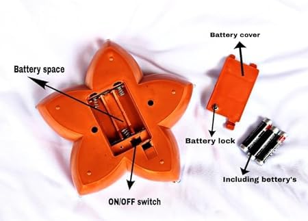 Panchmukhi Water Sensor Led Diyas, Smokeless Sensor Led Light for Indoor and Outdoor