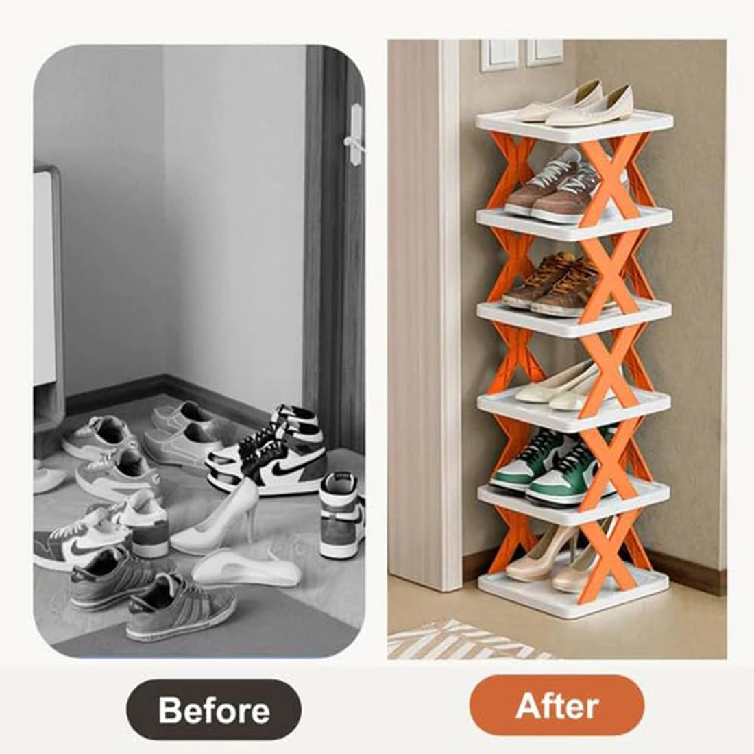 Kella Multi-Purpose Adjustable Shoe Rack – 6 Tier