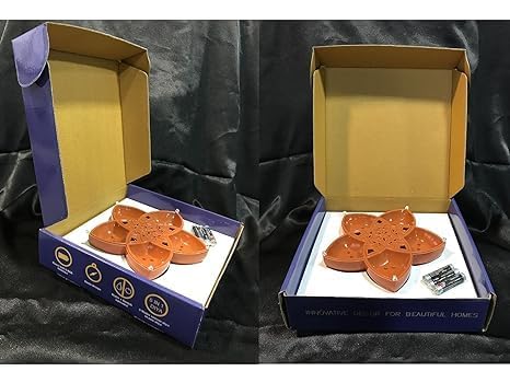 Panchmukhi Water Sensor Led Diyas, Smokeless Sensor Led Light for Indoor and Outdoor