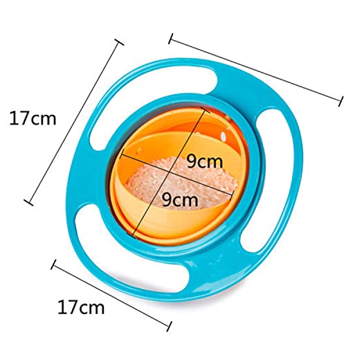 360 Rotating Gyro Bowl for Baby and Kids Feeding Bowl