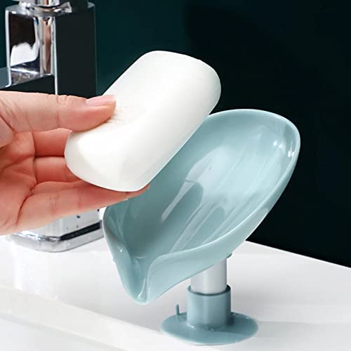 Kella Leaf-Shaped Soap Holder Drainer Tray for Bathroom, Kitchen, Bathtub, Wash Basins