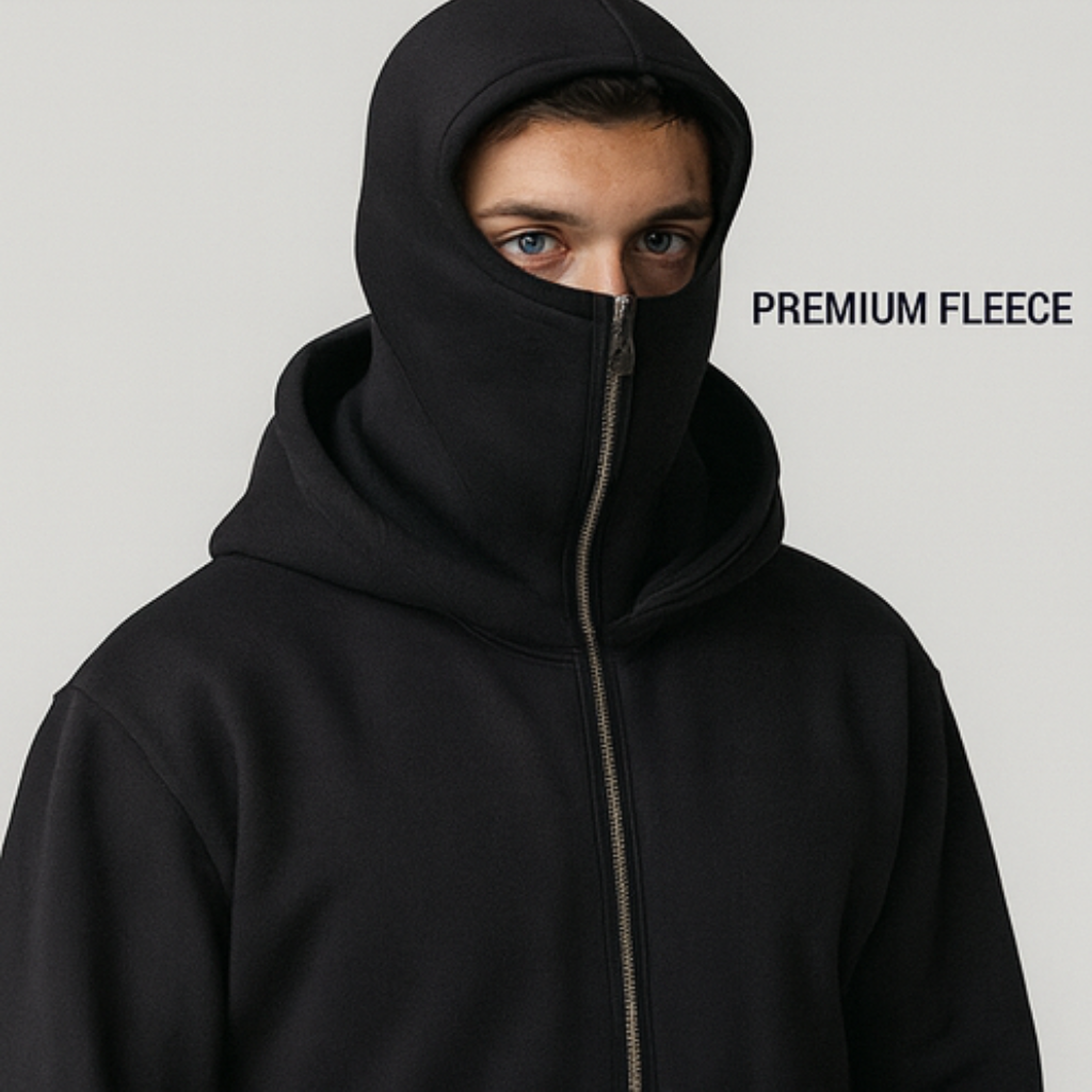 🔥 Kella™ Winter Masked Hoodie – Premium Fleece | Full Face Protection Hoodie