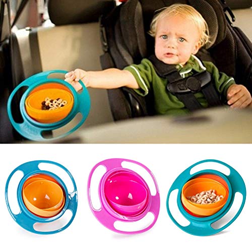 360 Rotating Gyro Bowl for Baby and Kids Feeding Bowl