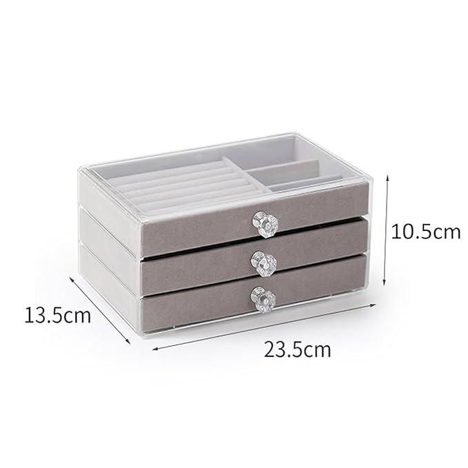 KELLA Luxe Clear Jewelry Storage Box — Elegant, Practical & Display-Ready