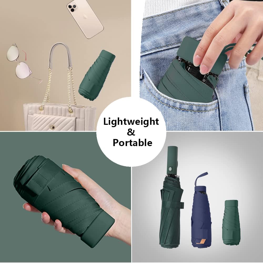 Kella Mini Folding Umbrella – Ultra-Portable, Stylish & Weatherproof | For Hot Summer and Rain