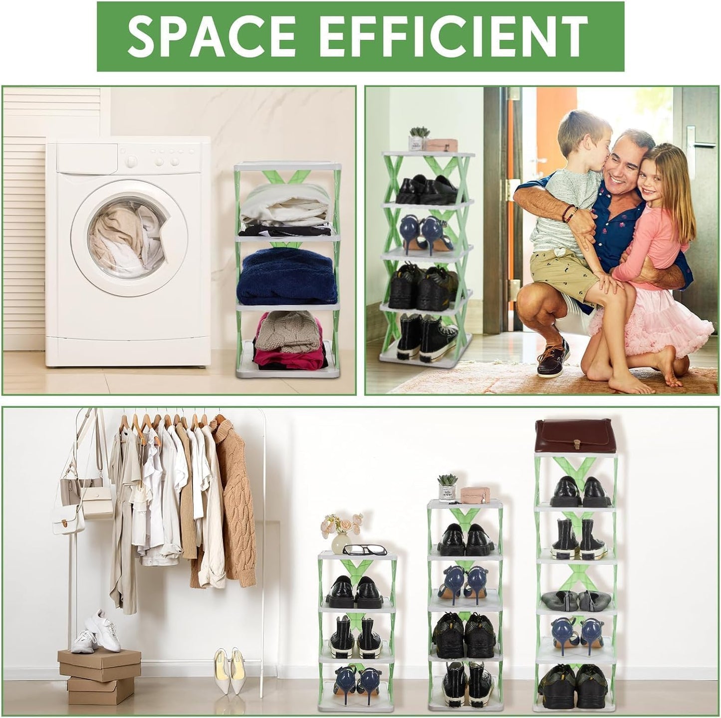 Kella Multi-Purpose Adjustable Shoe Rack – 6 Tier