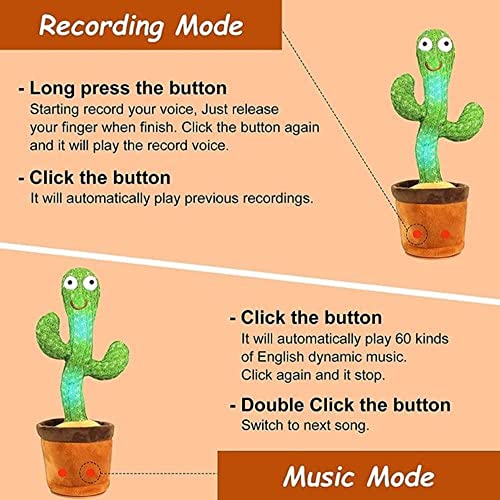 Kella Dancing Cactus -  Unbreakable toy for Endless Fun