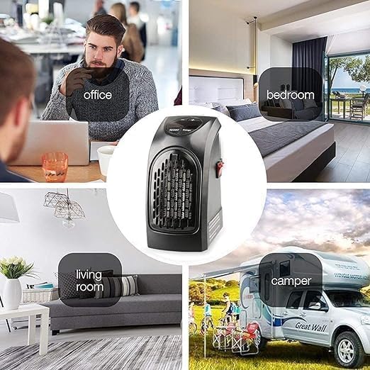 New Portable  400 Watts Handy Heater – Quick Heating, Timer with Thermostat