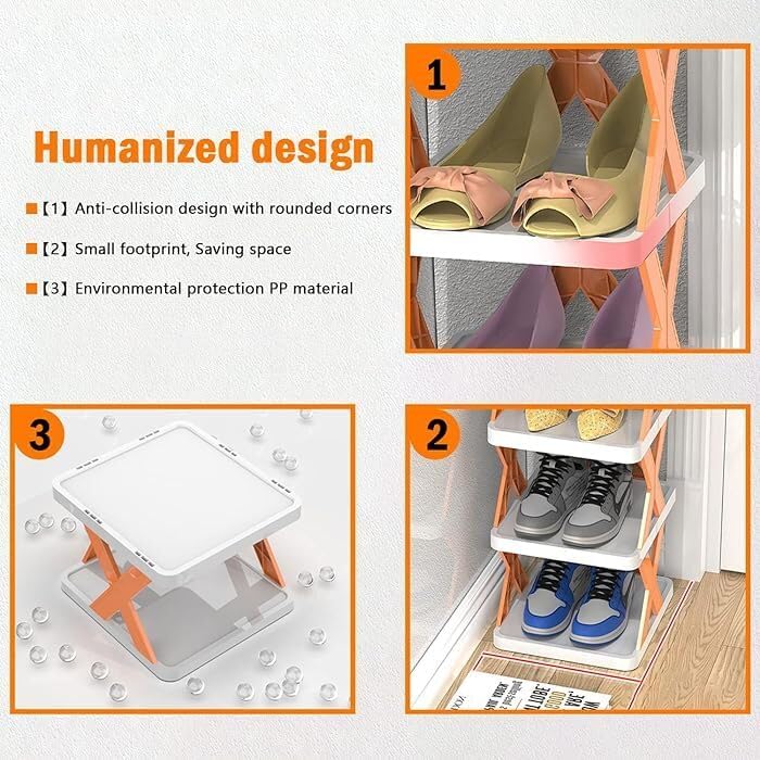 Kella Multi-Purpose Adjustable Shoe Rack – 6 Tier