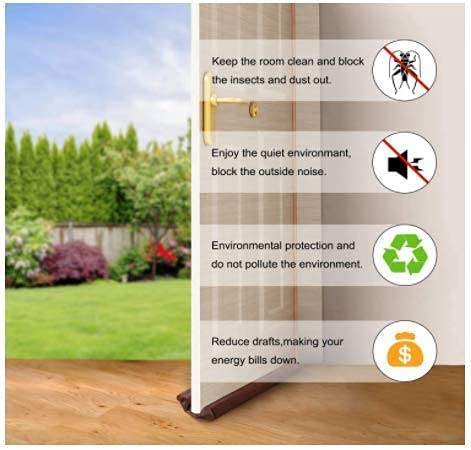 Kella Door Guard - Keep Your Home Safe and Quiet 42 inch  | Door Seal | Door Closers