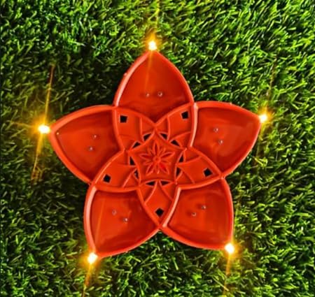 Panchmukhi Water Sensor Led Diyas, Smokeless Sensor Led Light for Indoor and Outdoor
