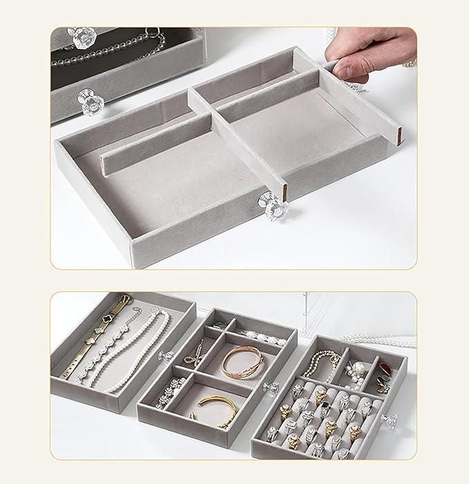 KELLA Luxe Clear Jewelry Storage Box — Elegant, Practical & Display-Ready