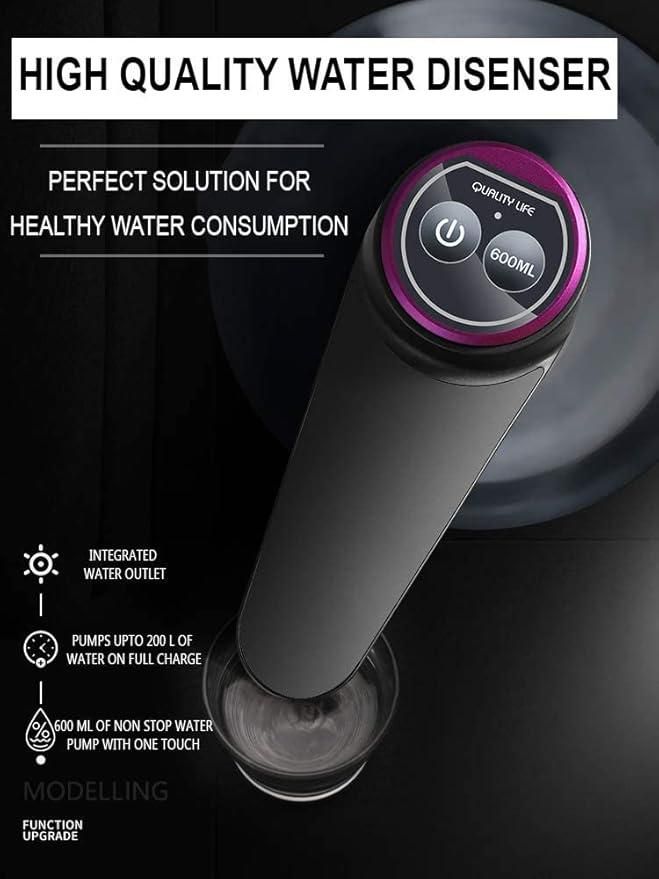 Kella Automatic Wireless Water Dispenser – Portable, Rechargeable & Touch Activated