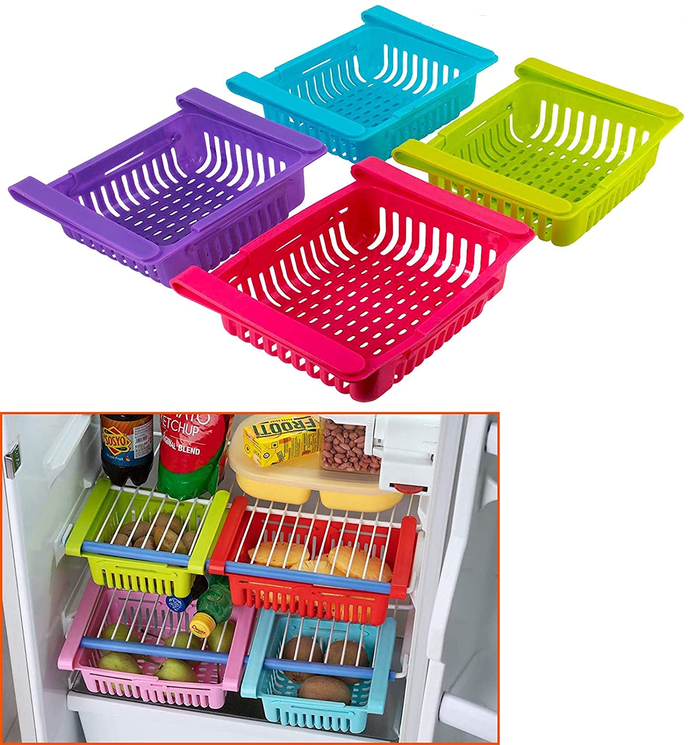 Kella Expandable Fridge Organizer