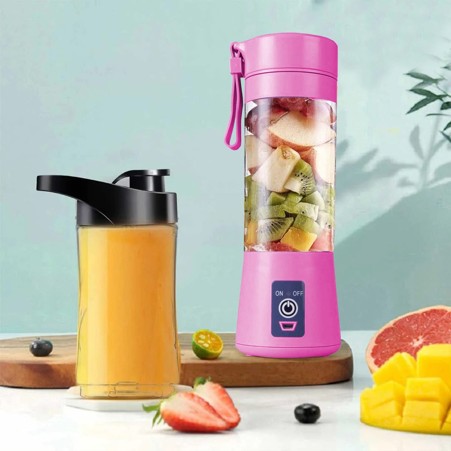 Kella Portable Rechargeable Electric Blender, Shaker, Juicer