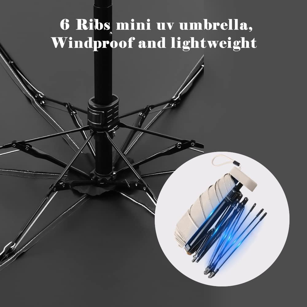 Kella Mini Folding Umbrella – Ultra-Portable, Stylish & Weatherproof | For Hot Summer and Rain