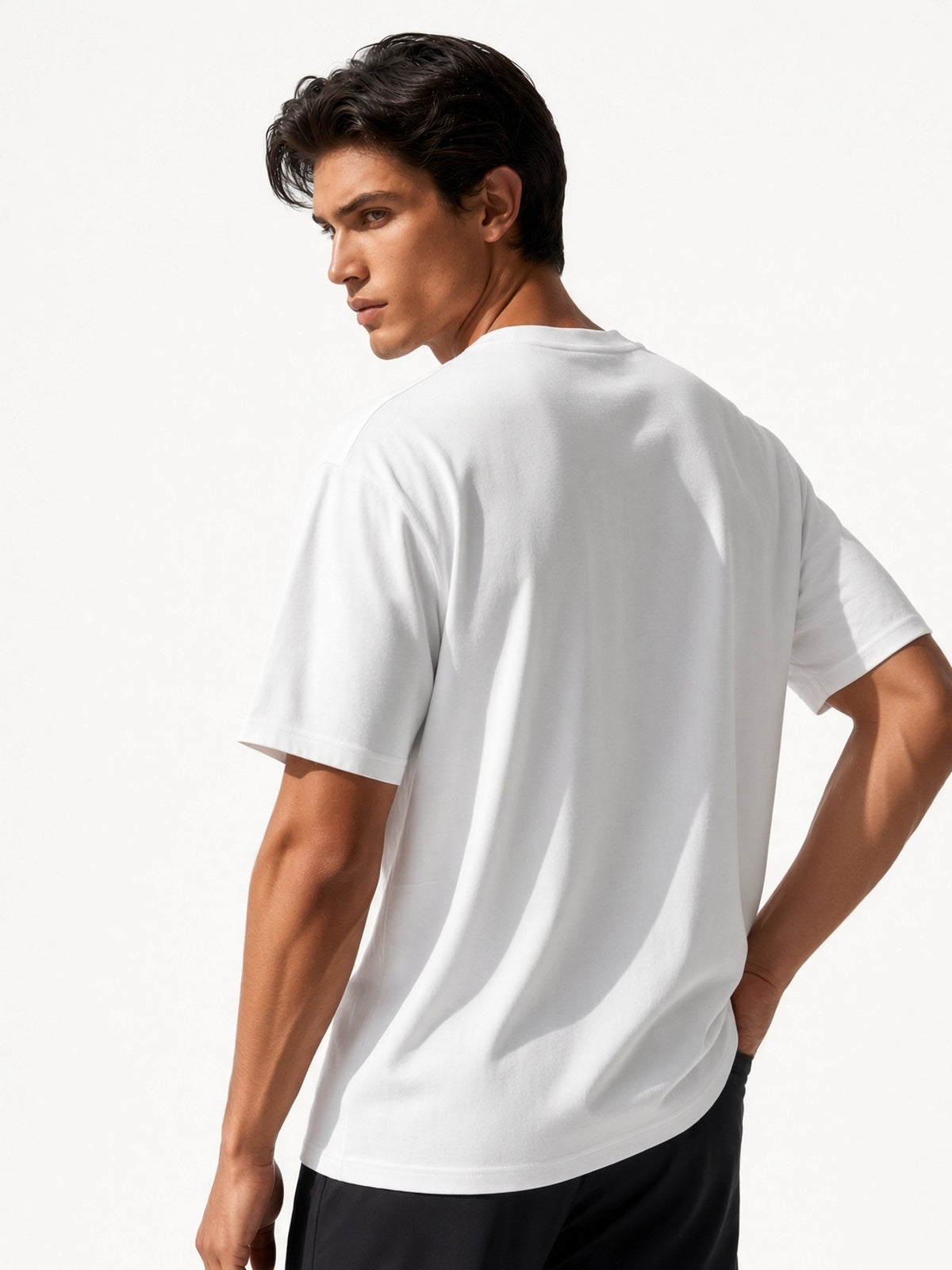 Stronger Everyday White Oversized Tee - Kella Atelier | 220 GSM Premium Cotton
