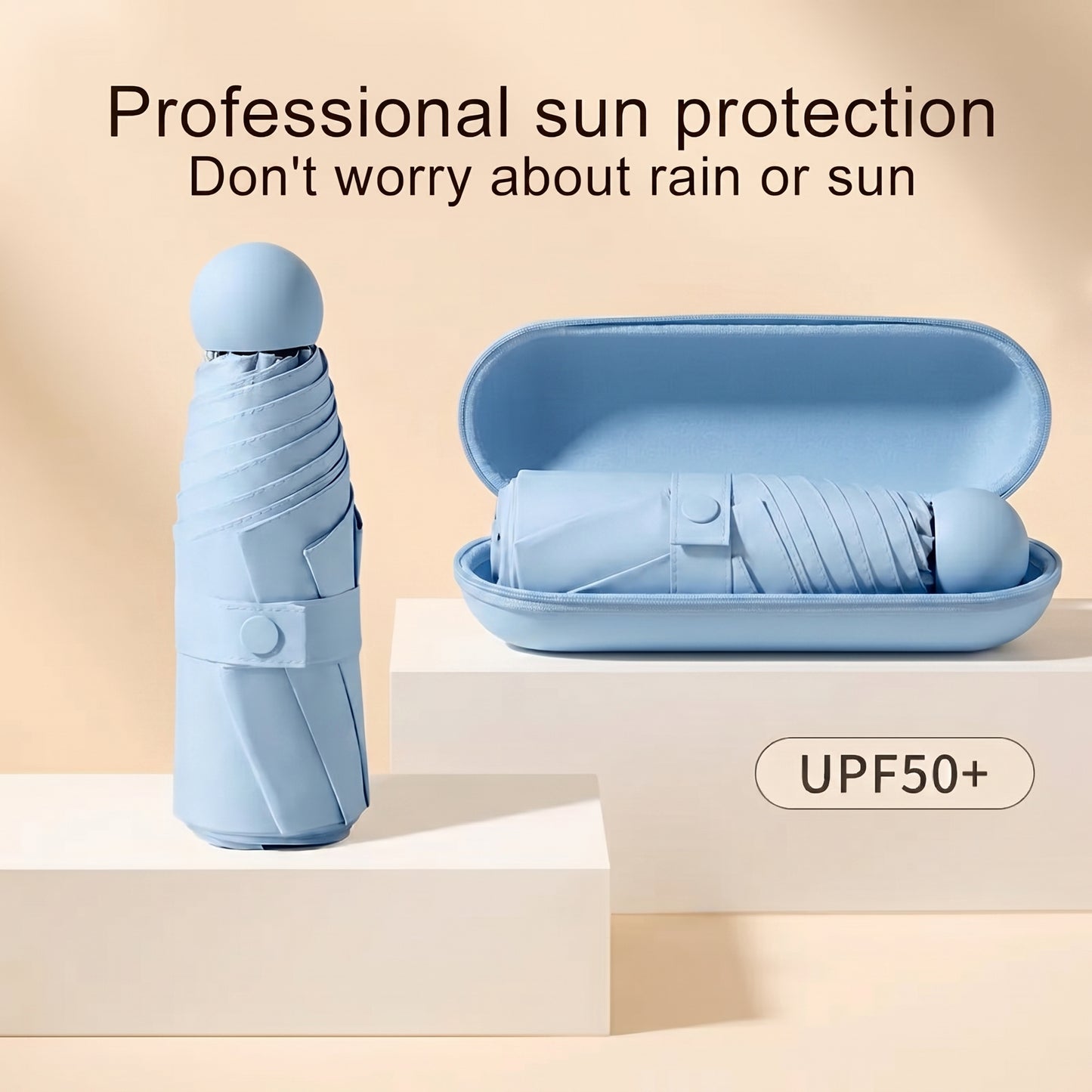 KELLA Portable Sky Capsule Umbrella — Sun & Rain Protection