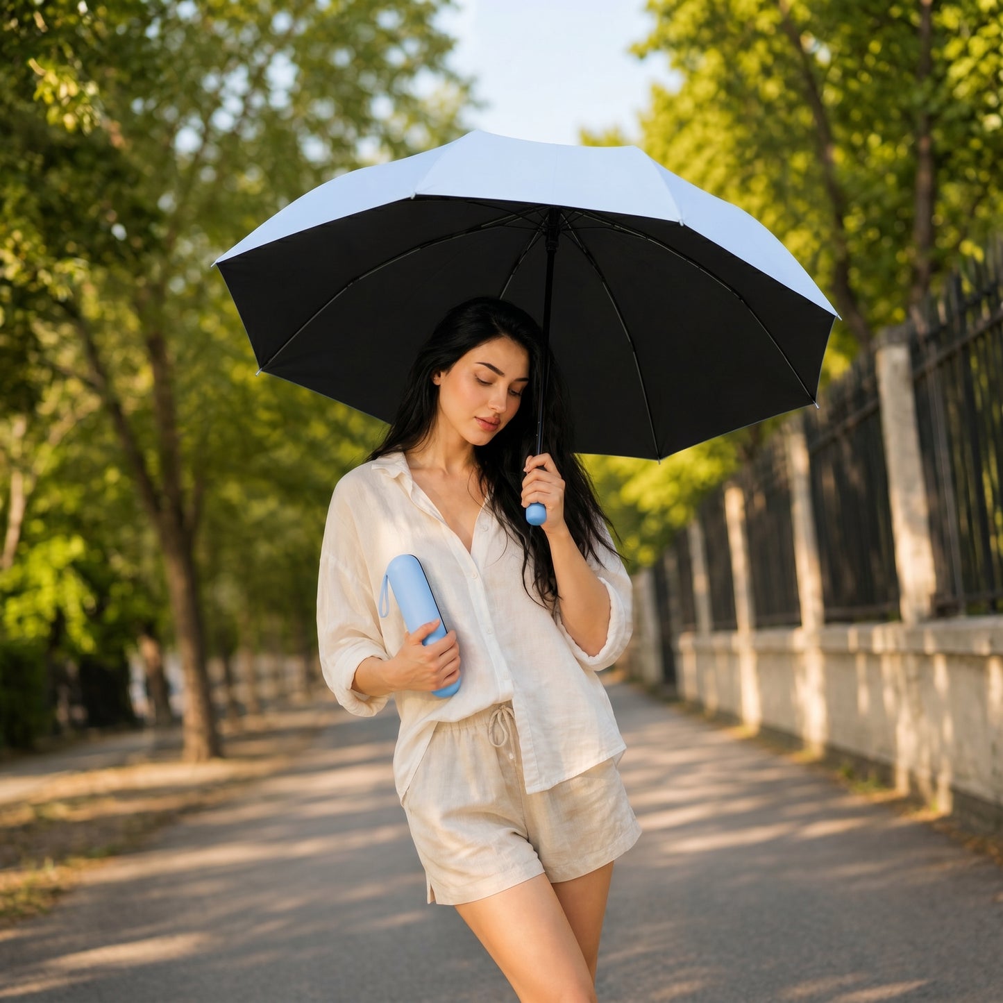 KELLA Portable Sky Capsule Umbrella — Sun & Rain Protection