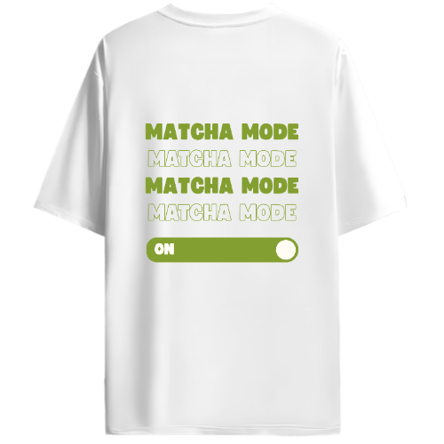 Matcha Mode Oversized Tee - Kella Atelier | 220 GSM Premium Cotton