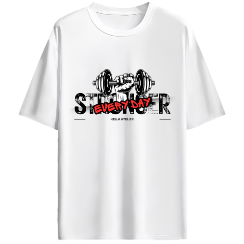 Stronger Everyday Oversized Tee - Kella Atelier | 220 GSM Premium Cotton
