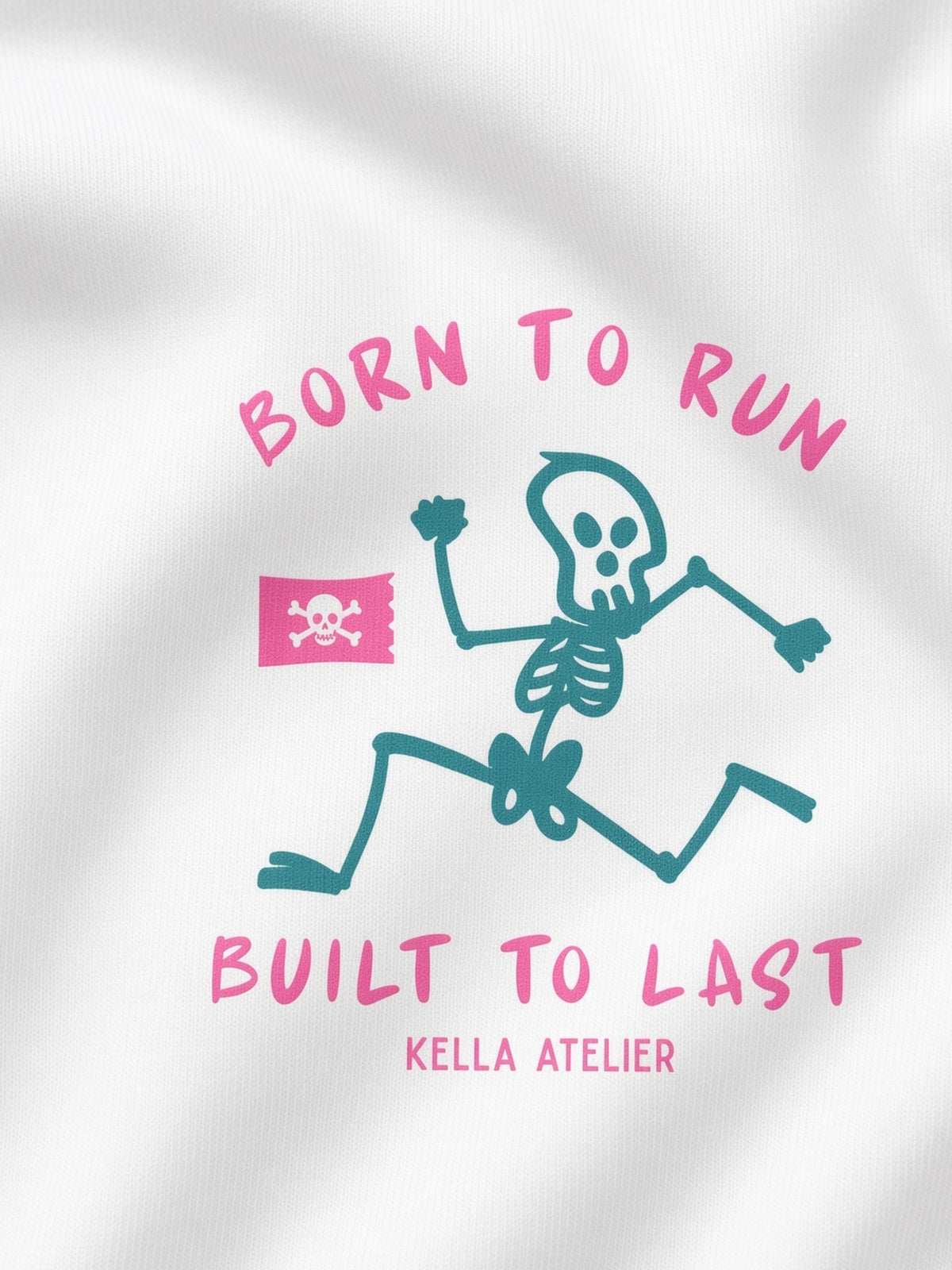 Born To Run Oversized Tee - Kella Atelier | 220 GSM Premium Cotton