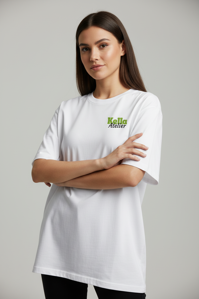 Matcha Lovers Oversized Tee - Kella Atelier | 220 GSM Premium Cotton