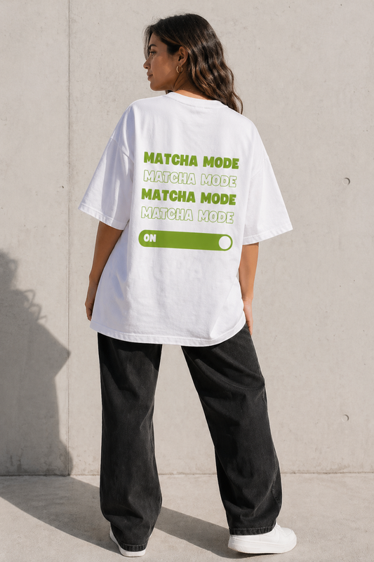 Matcha Mode Oversized Tee - Kella Atelier | 220 GSM Premium Cotton