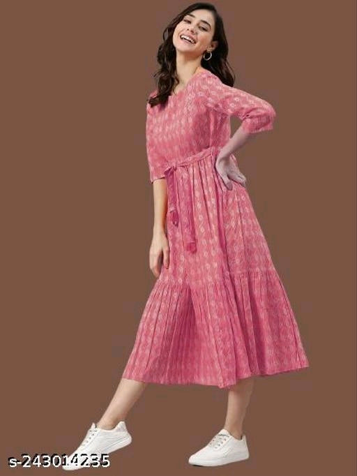 Pretty Modern Women Light Pink Dress