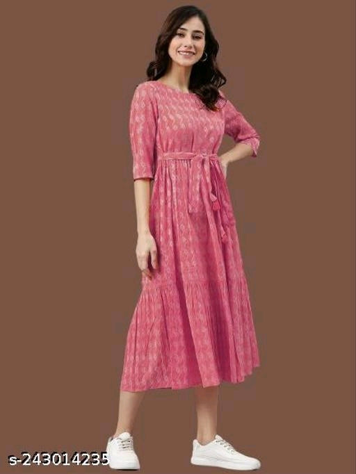 Pretty Modern Women Light Pink Dress