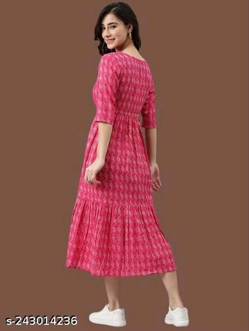 Pretty Modern Women Pink Dress