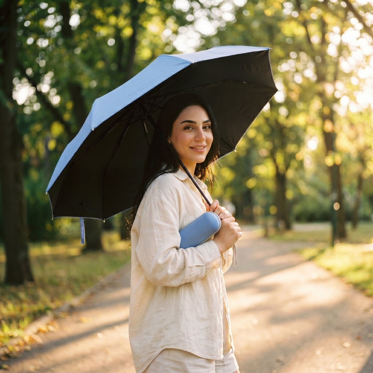KELLA Portable Sky Capsule Umbrella — Sun & Rain Protection